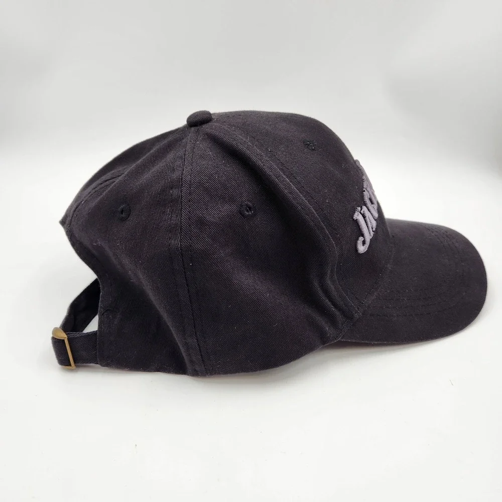 Jack‎ Daniels Embroidered Black Cap One Size Fits All Cotton Adjustable Strap